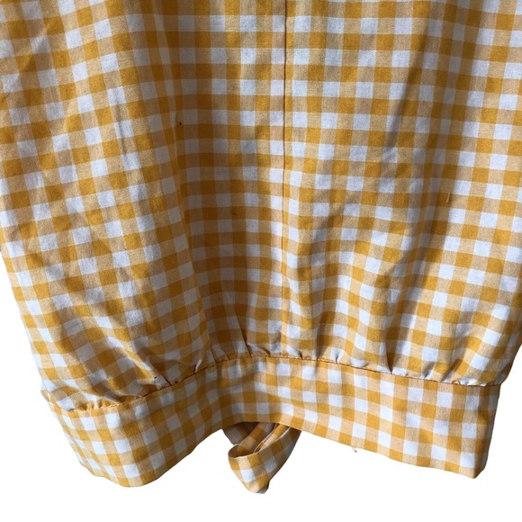 The Fifth Label Womens Idyllic Gingham Tie Front Crop Top - Picture 8 of 16